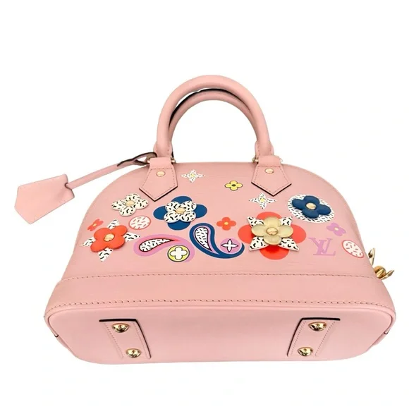 Louis Vuitton Epi Alma BB Blooming Flowers Multicolor Rose Ballerine Pink - Picture 10 of 15